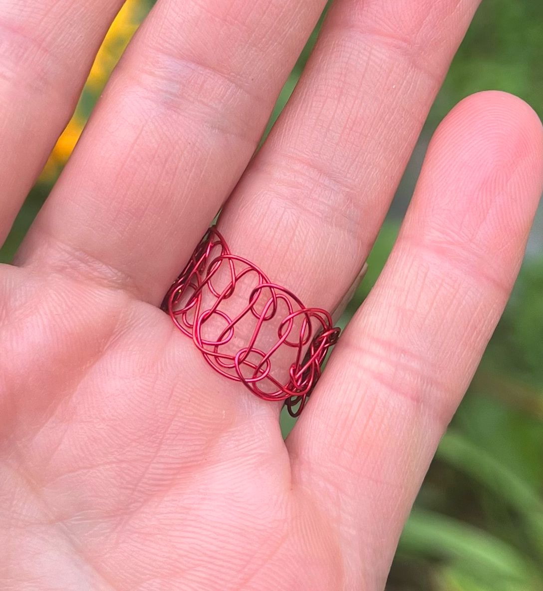 BAGUE APÉRO ROUGE ET NATUREL