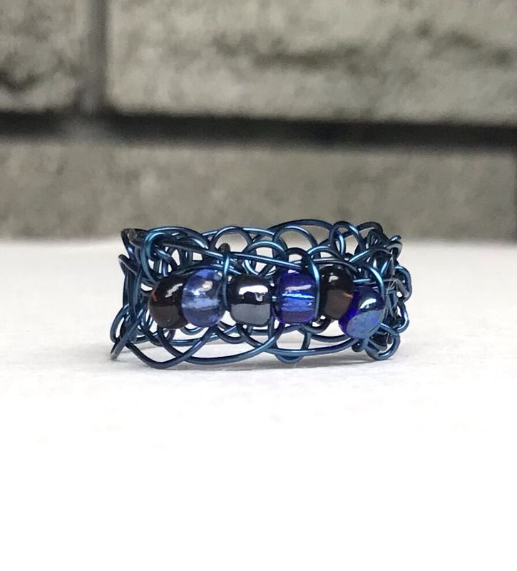 BAGUES BILLES DE VERRE