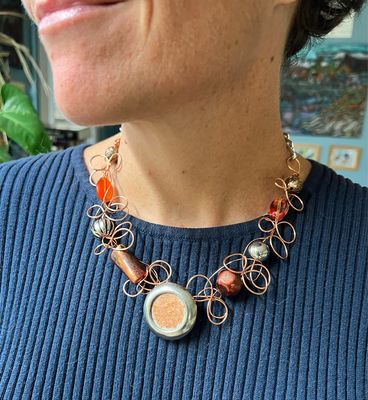 COLLIER J’AIME ORANGÉ 