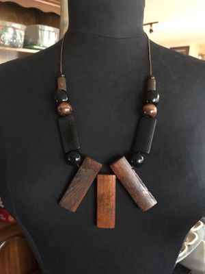 COLLIER BOIS D’INSPIRATION NOIR