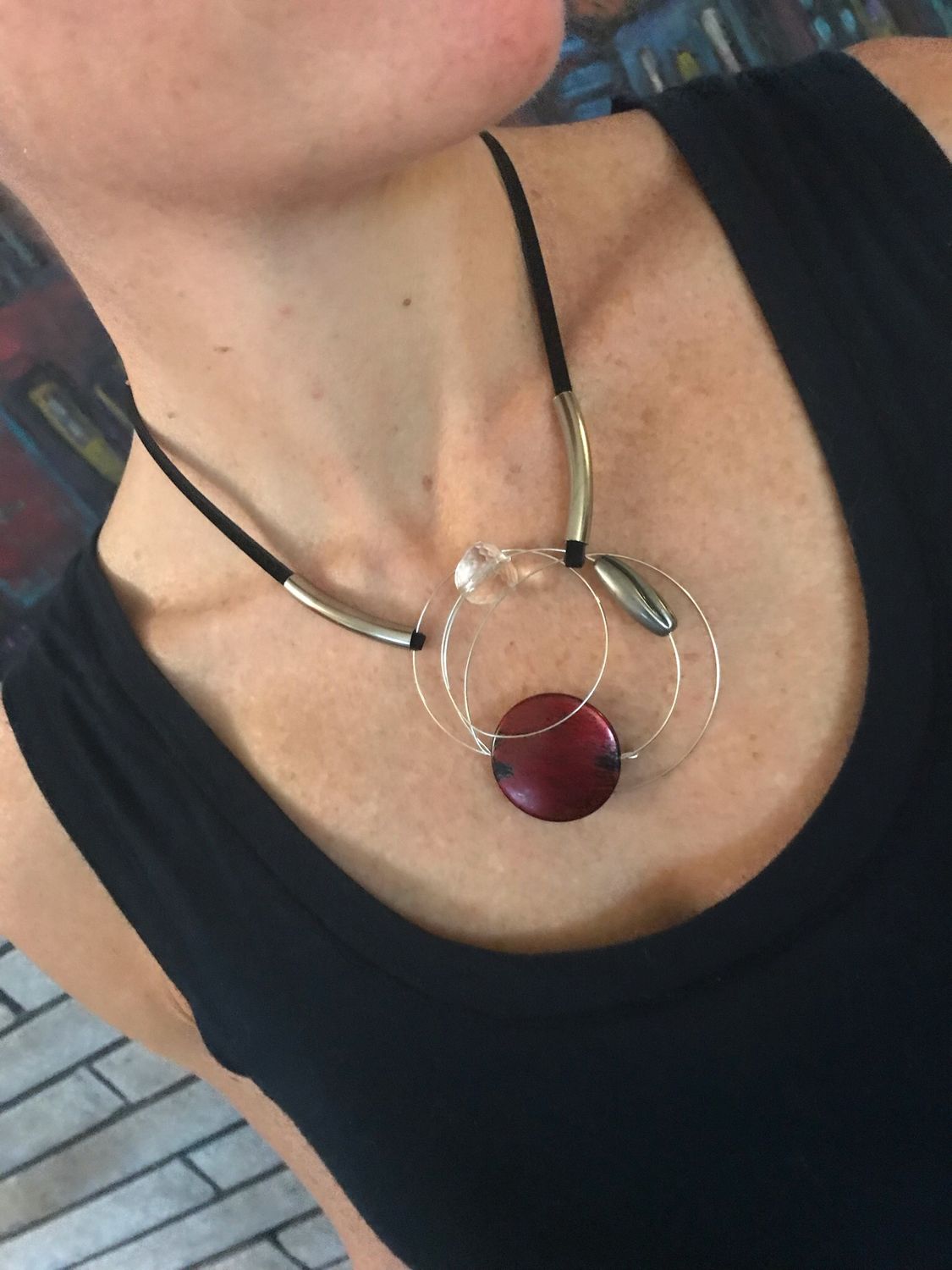 COLLIER C CHIC ROUGE