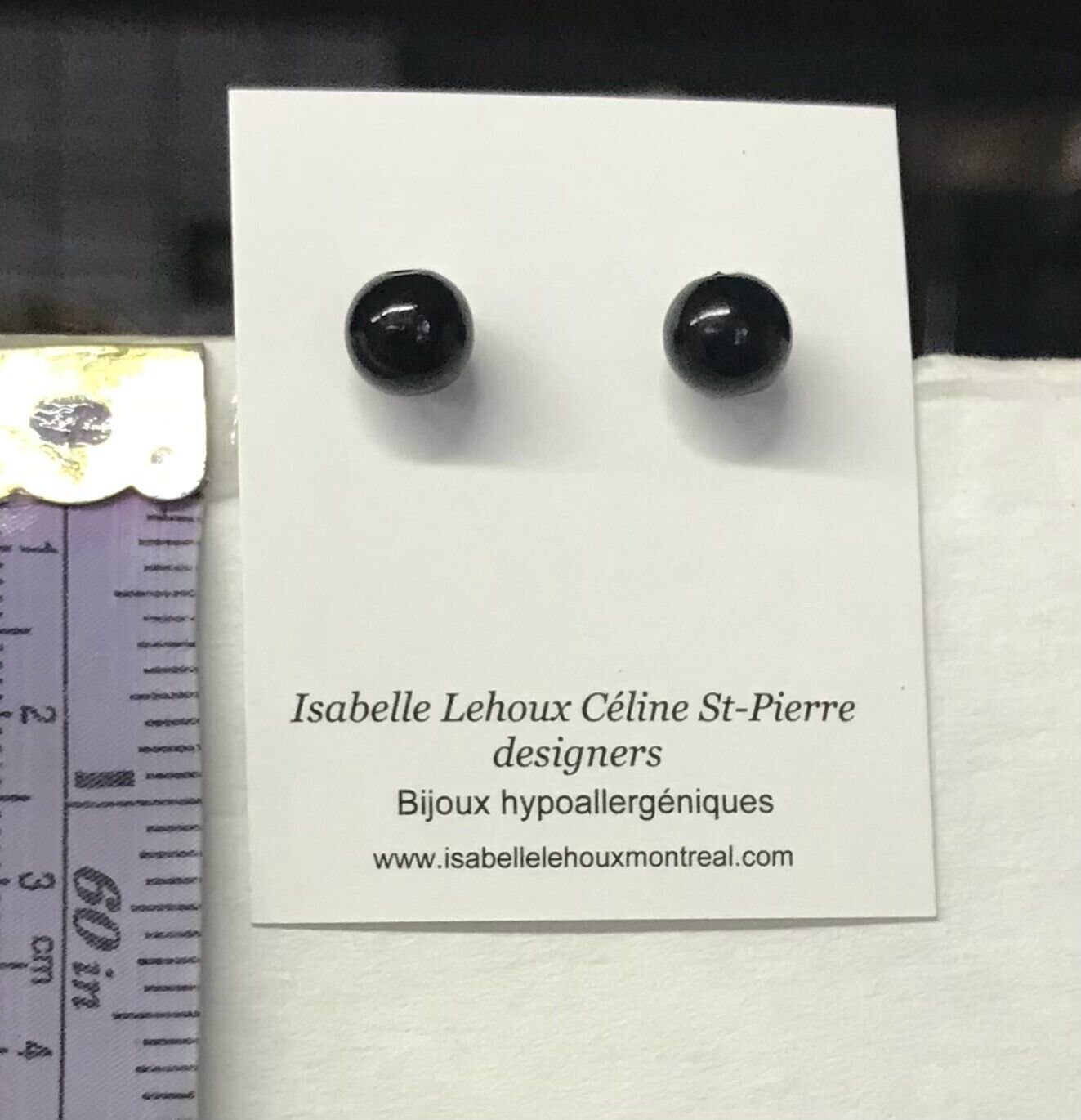 BOUCLES D’OREILLES MINI-FÉES NOIRES