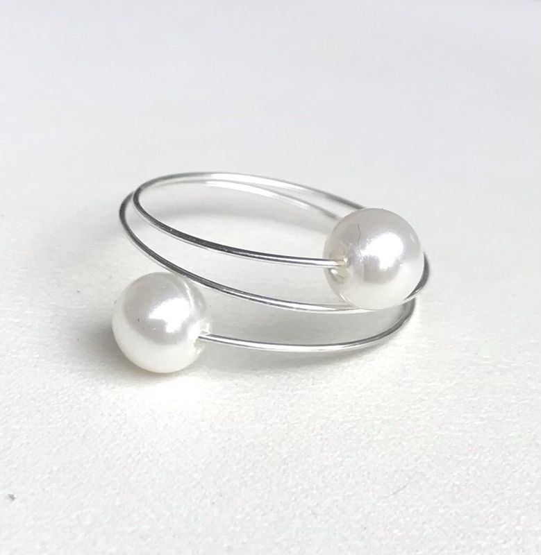 BAGUES DUO DE PERLES