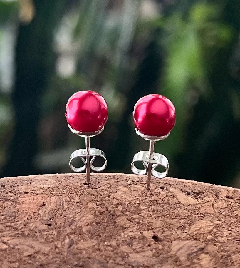BOUCLES D’OREILLES MINI-FÉES ROUGES