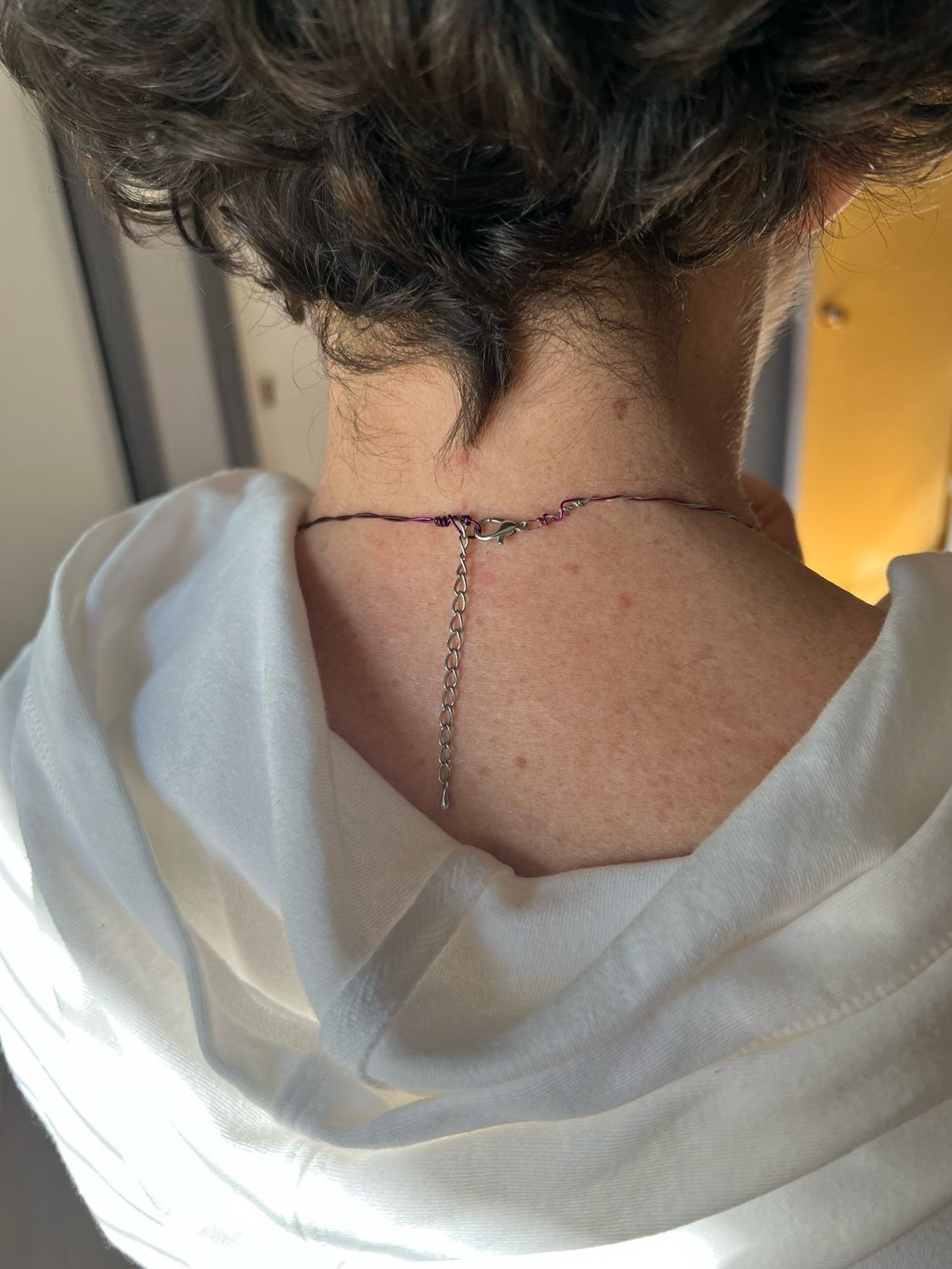 COLLIER PETITE TRESSE VIOLET 