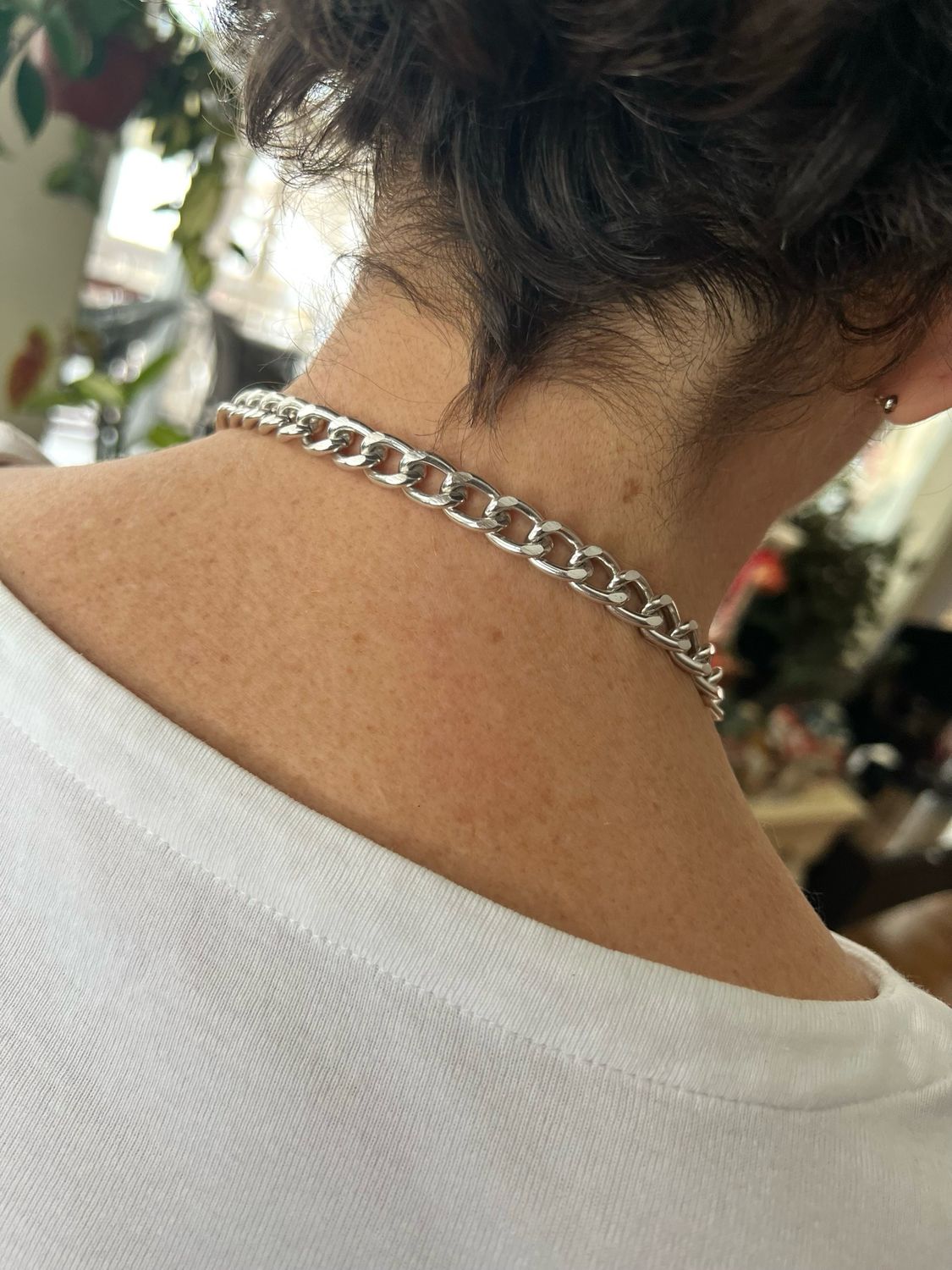 COLLIER CHEMIN DE PERLES ROUGE