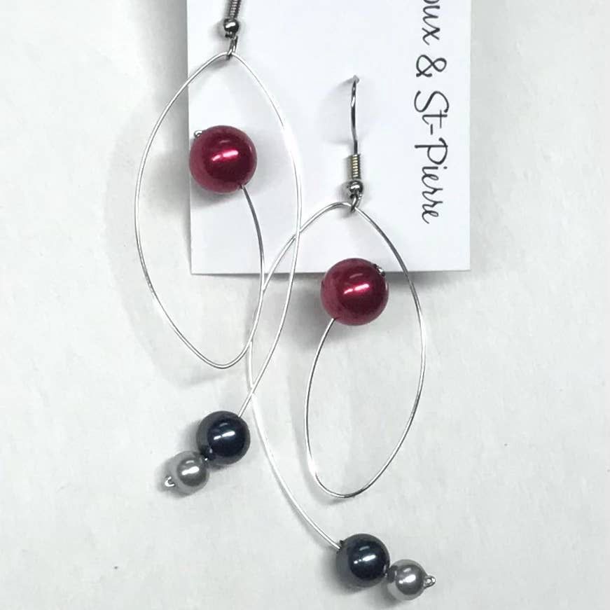 BOUCLES D’OREILLES PERLES D’ESPACE 