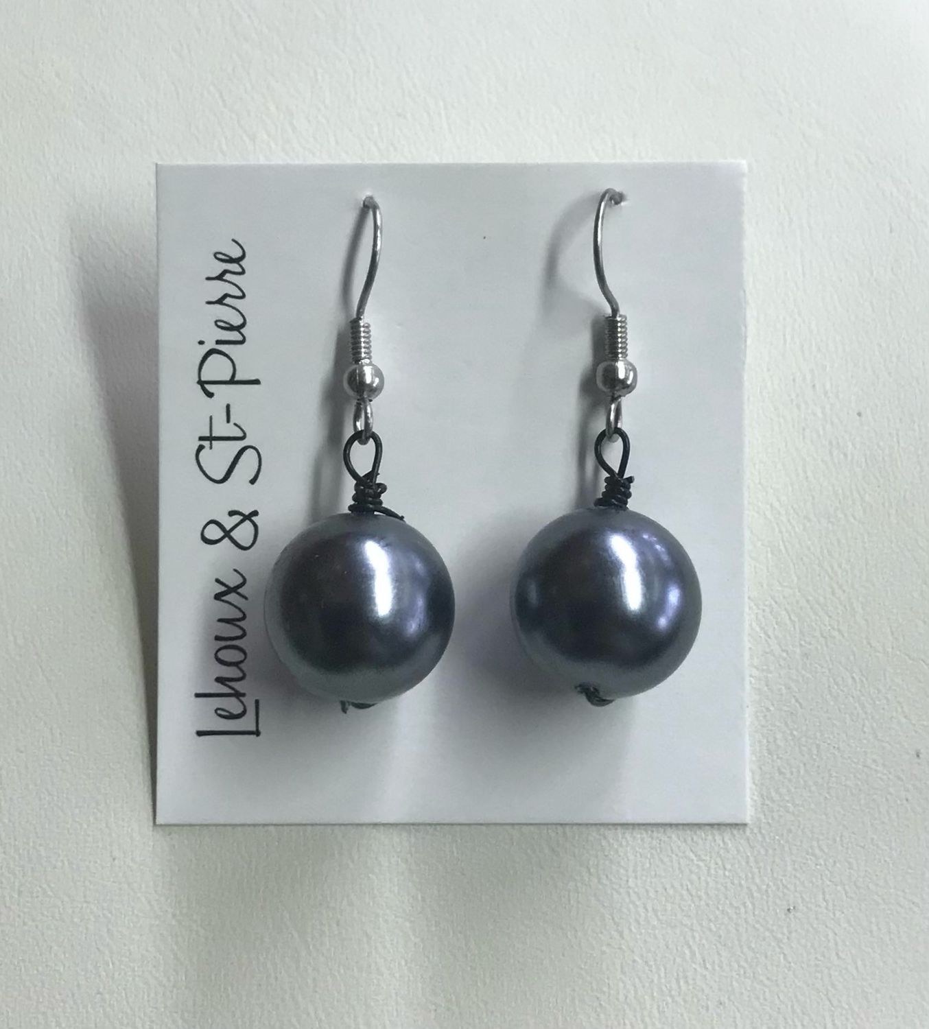 BOUCLES D’OREILLES PERLE RARE