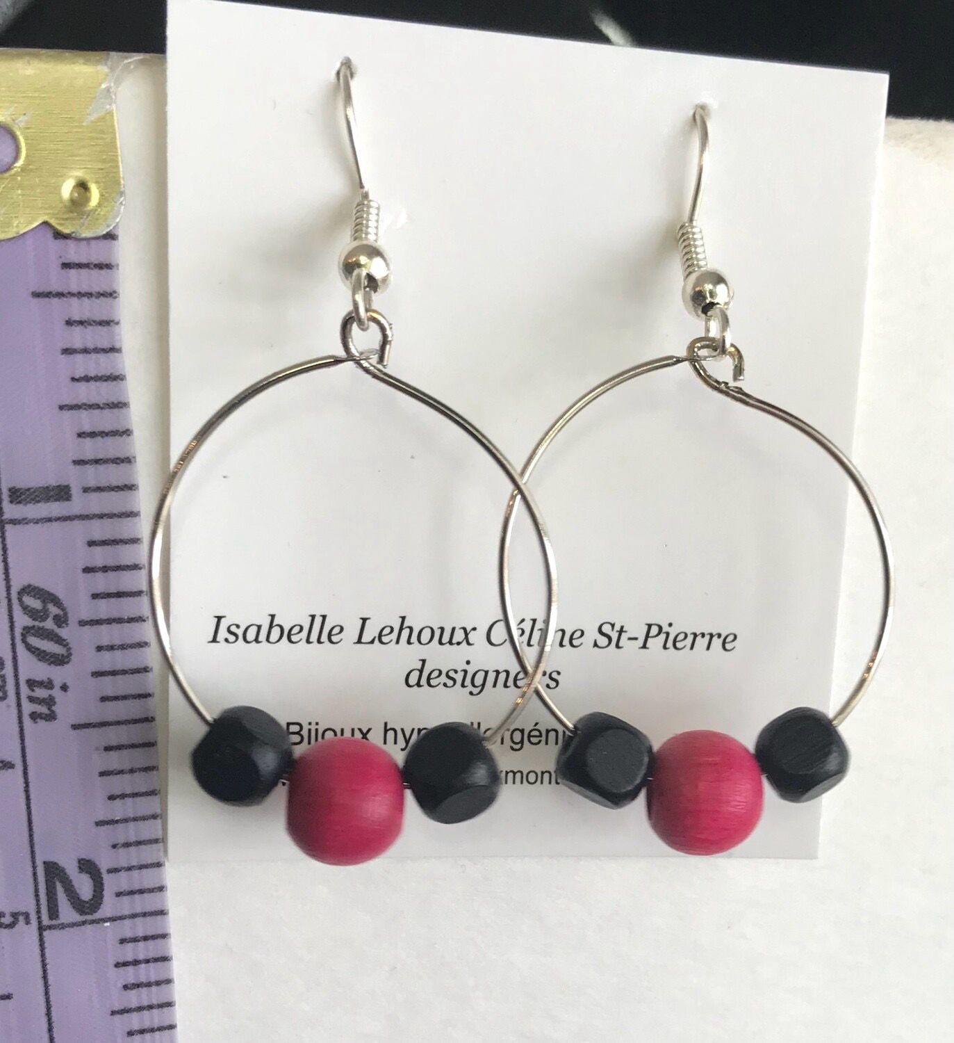 BOUCLES D’OREILLES ANNEAUX BOIS