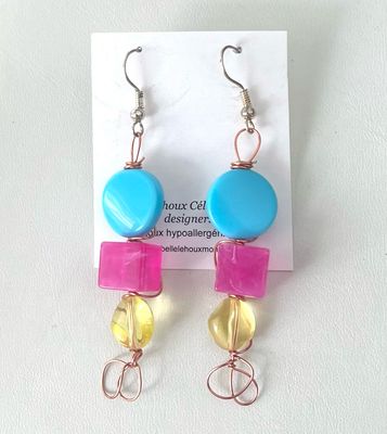 BOUCLES D’OREILLES TRIOLET SORBET