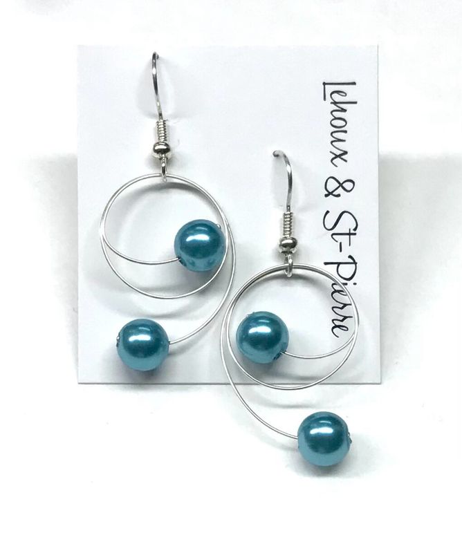 Boucles d’oreilles DUO DE PERLES