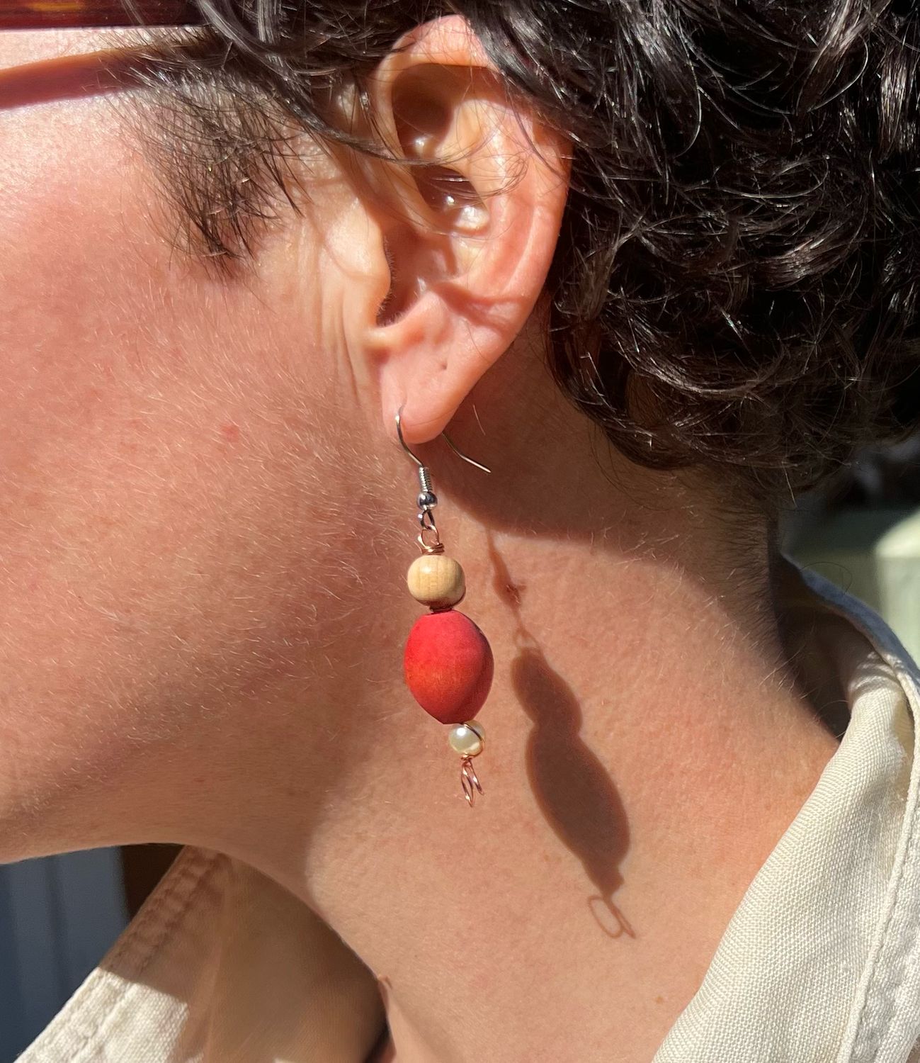 BOUCLES D’OREILLES TRIOLET PERLES BOISÉE 