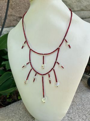 COLLIER SOLEIL ROUGE 