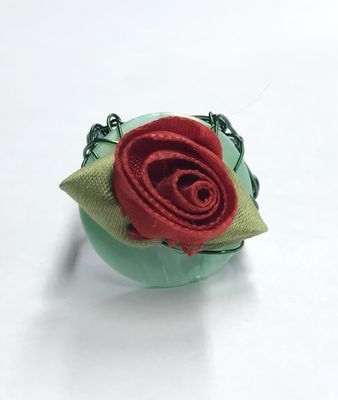 BAGUE ROSE ROUGE