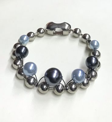 BRACELET CHAÎNE BLEU 