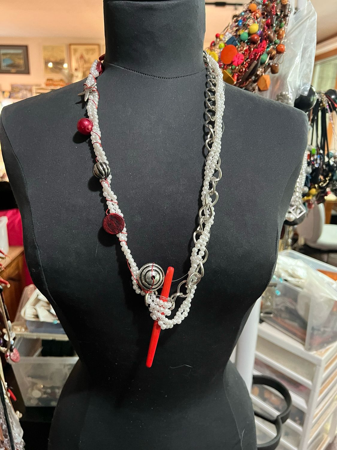 COLLIER CHEMIN DE PERLES