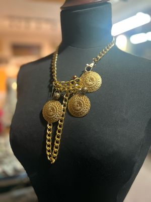 COLLIER PASTILLES D’OR