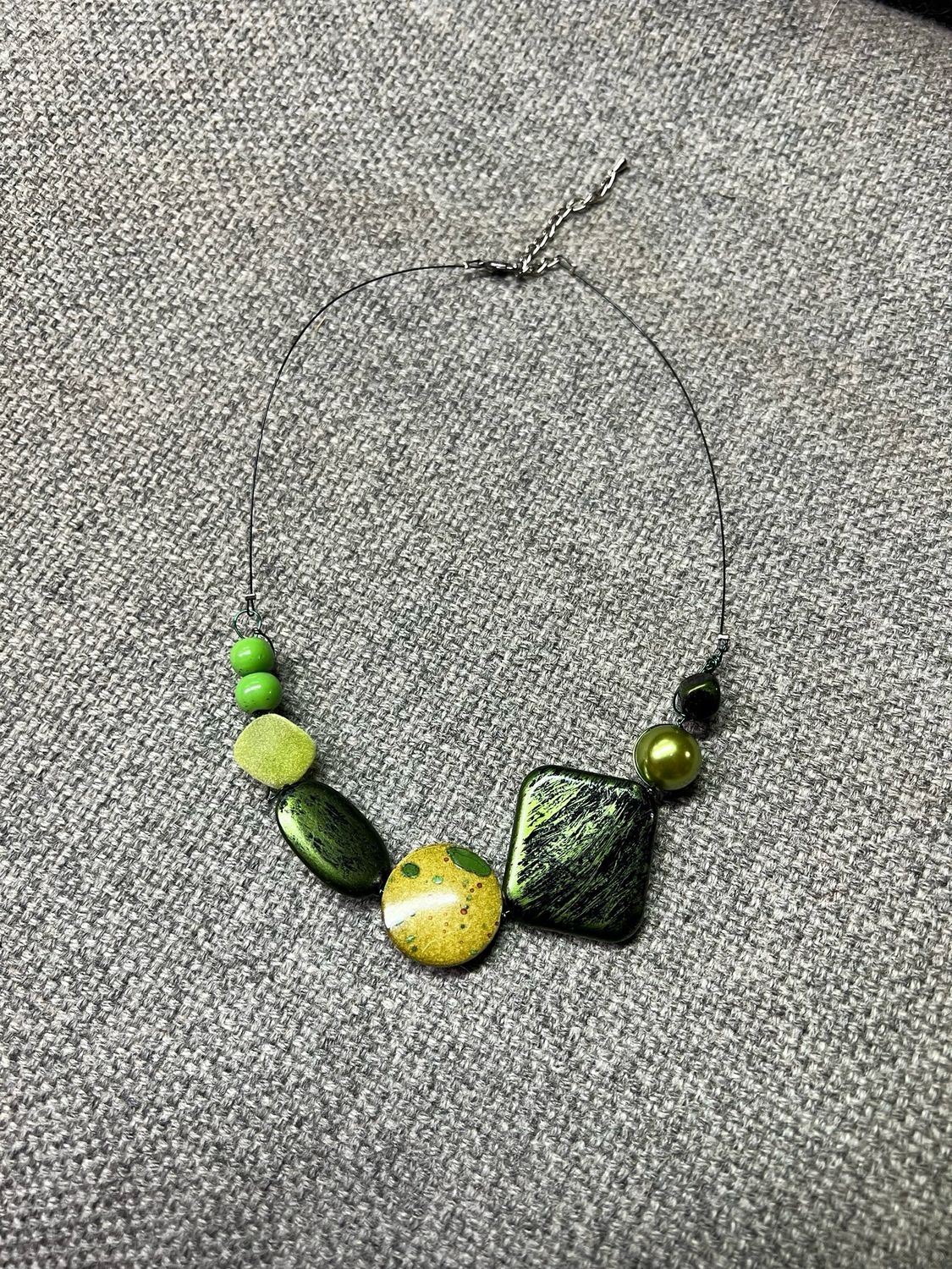 COLLIER HAÏKU VERT