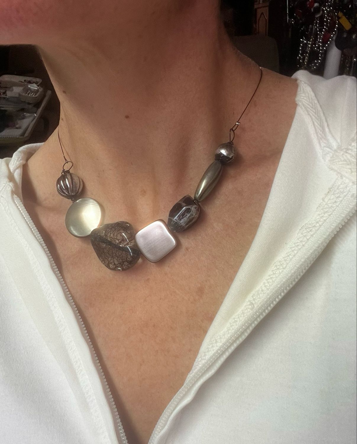 COLLIER HAÏKU ARGENT COLLIER HAÏKU ARGENT