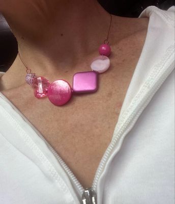 COLLIER HAÏKU ROSE COLLIER HAÏKU ROSE