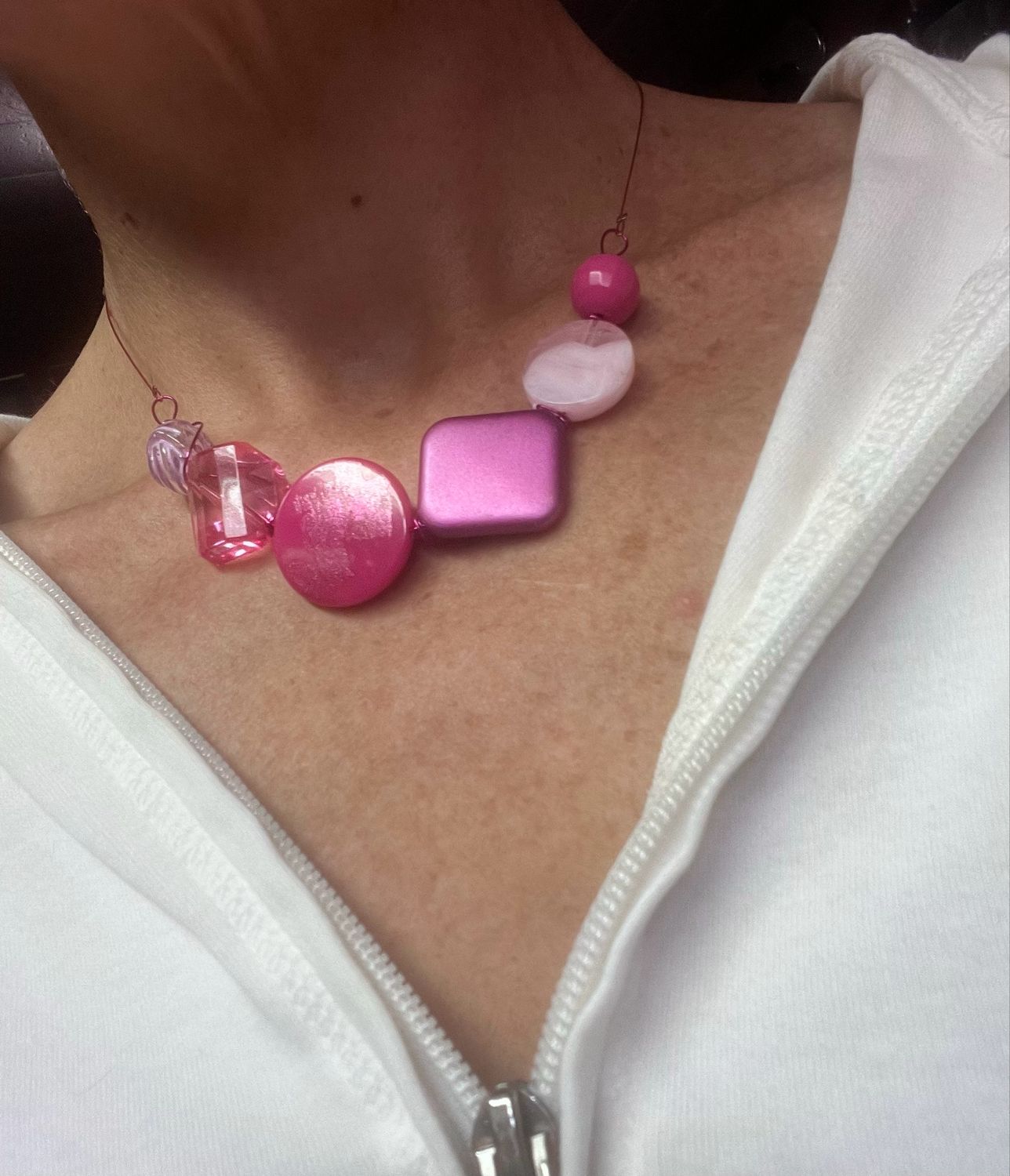 COLLIER HAÏKU ROSE COLLIER HAÏKU ROSE