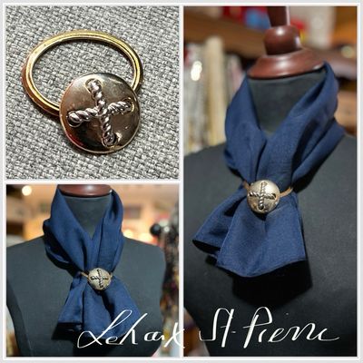 ANNEAU DE FOULARD VINTAGE NAUTIQUE ANNEAU DE FOULARD VINTAGE NAUTIQUE