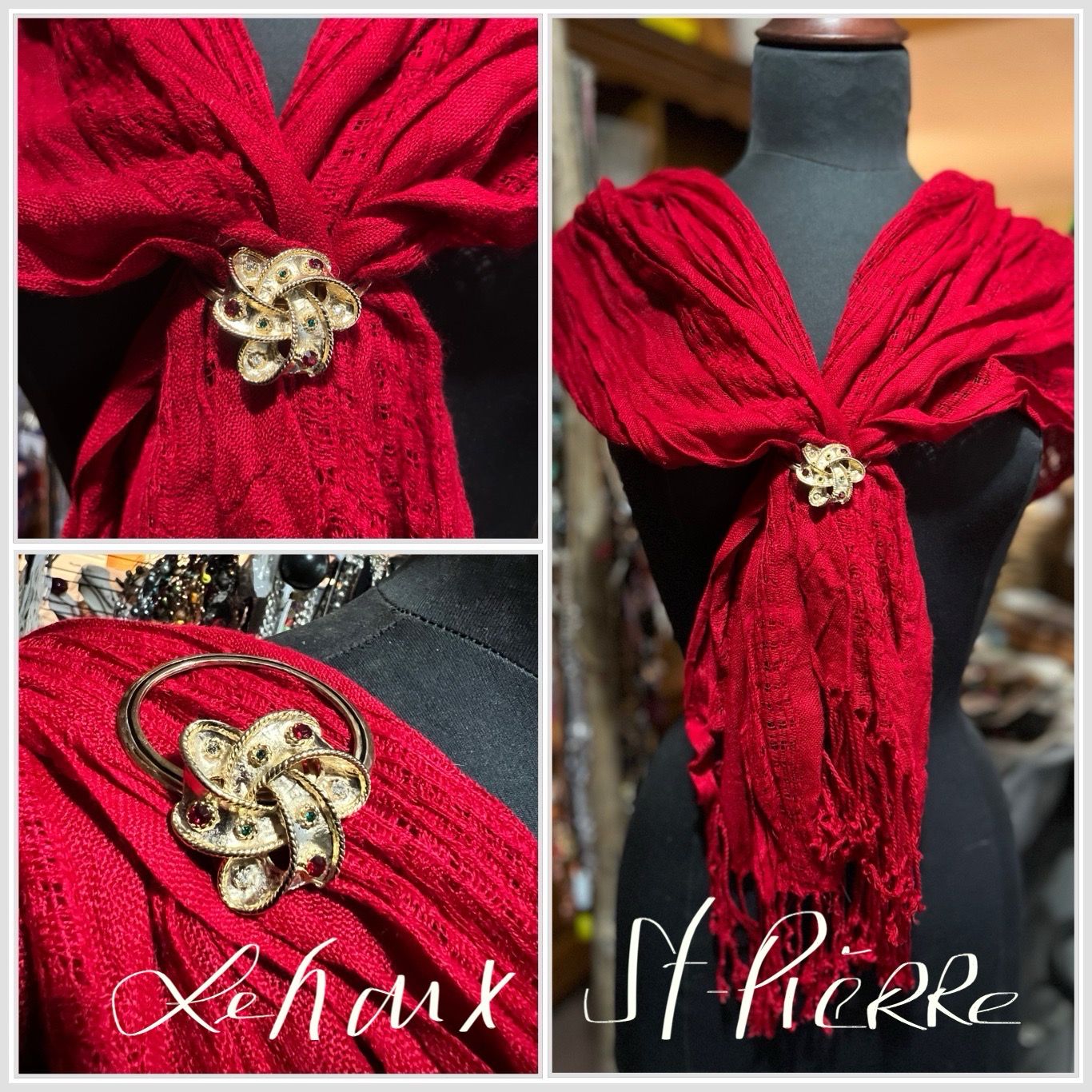 ANNEAU DE FOULARD VINTAGE ROYAL