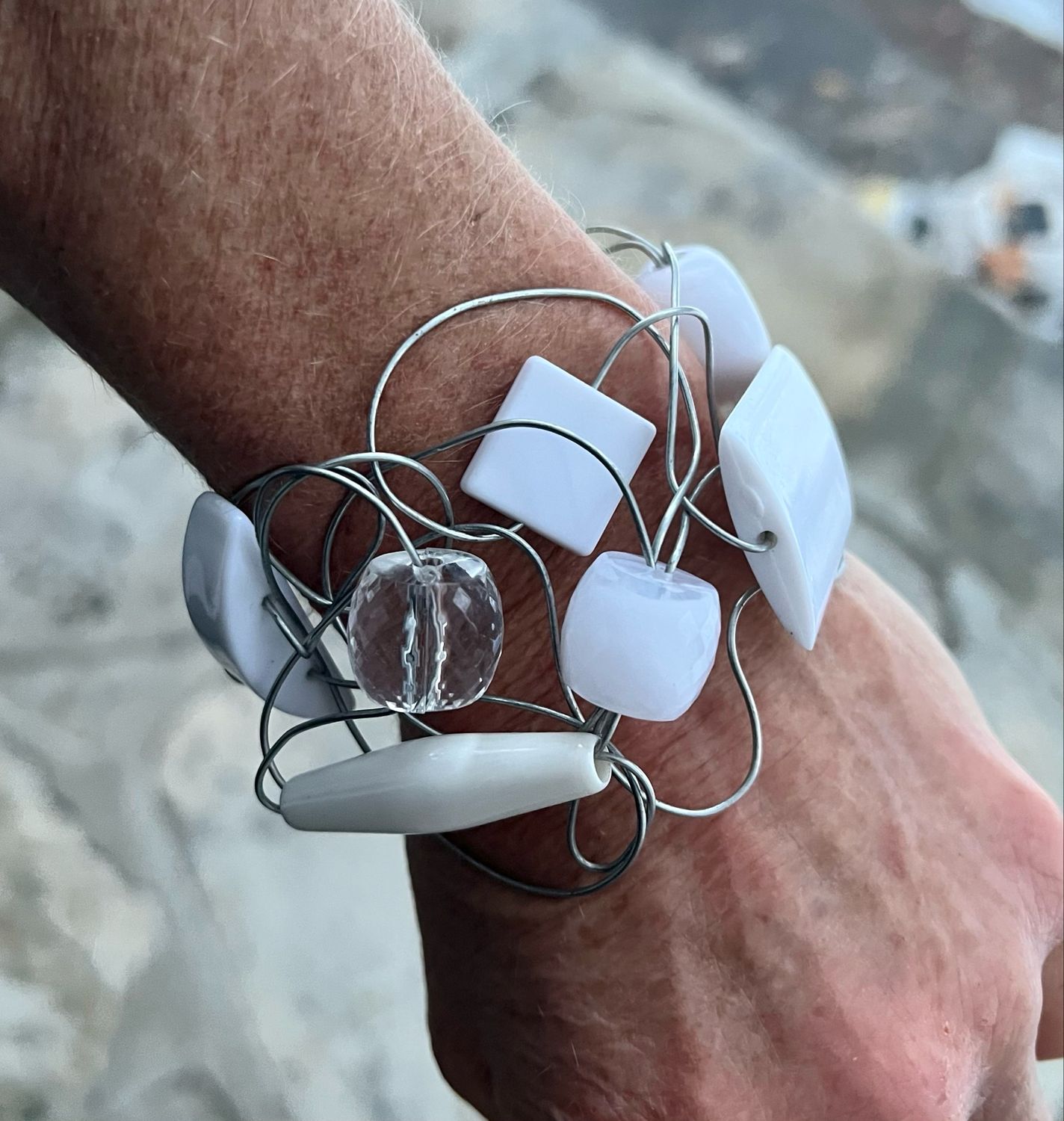 BRACELET D’ARCHITECTURE BLANC