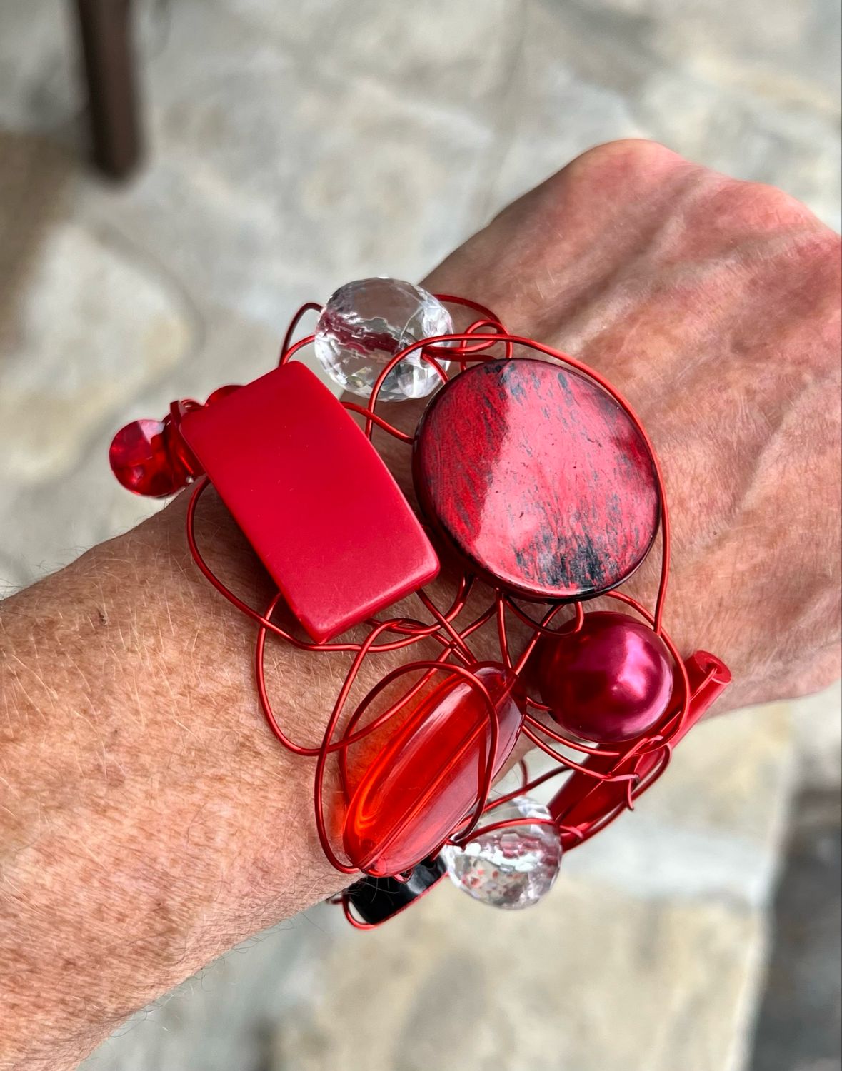 BRACELET D’ARCHITECTURE ROUGE CLAIR