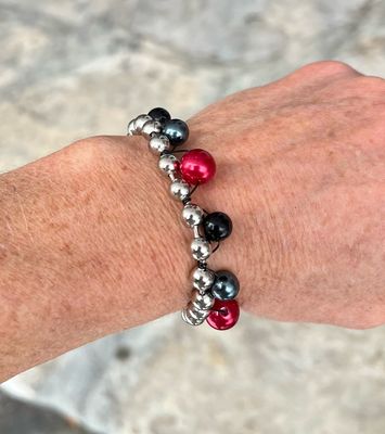 ENSEMBLE 3 BIJOUX SUNSHINE ROUGE