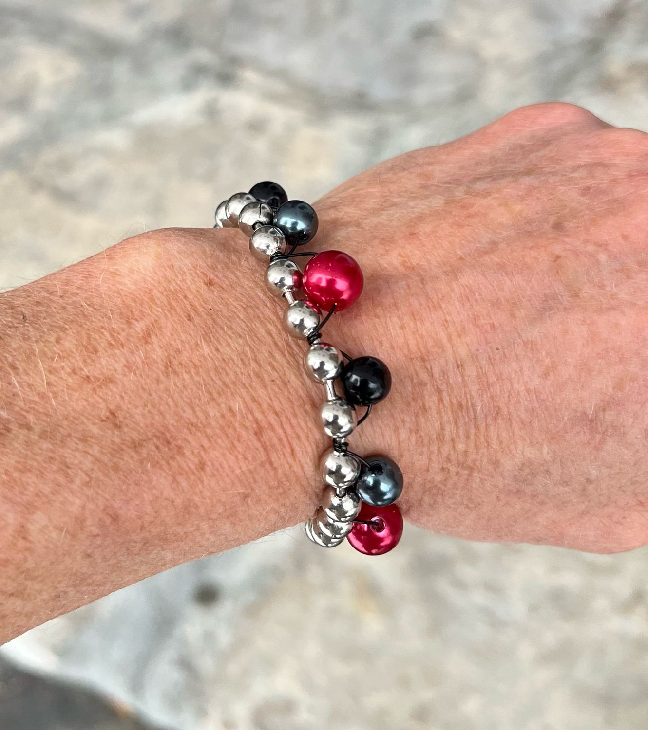 ENSEMBLE 3 BIJOUX SUNSHINE ROUGE