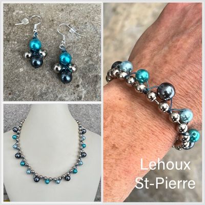 ENSEMBLE 3 BIJOUX SUNSHINE AQUA ENSEMBLE 3 BIJOUX SUNSHINE AQUA