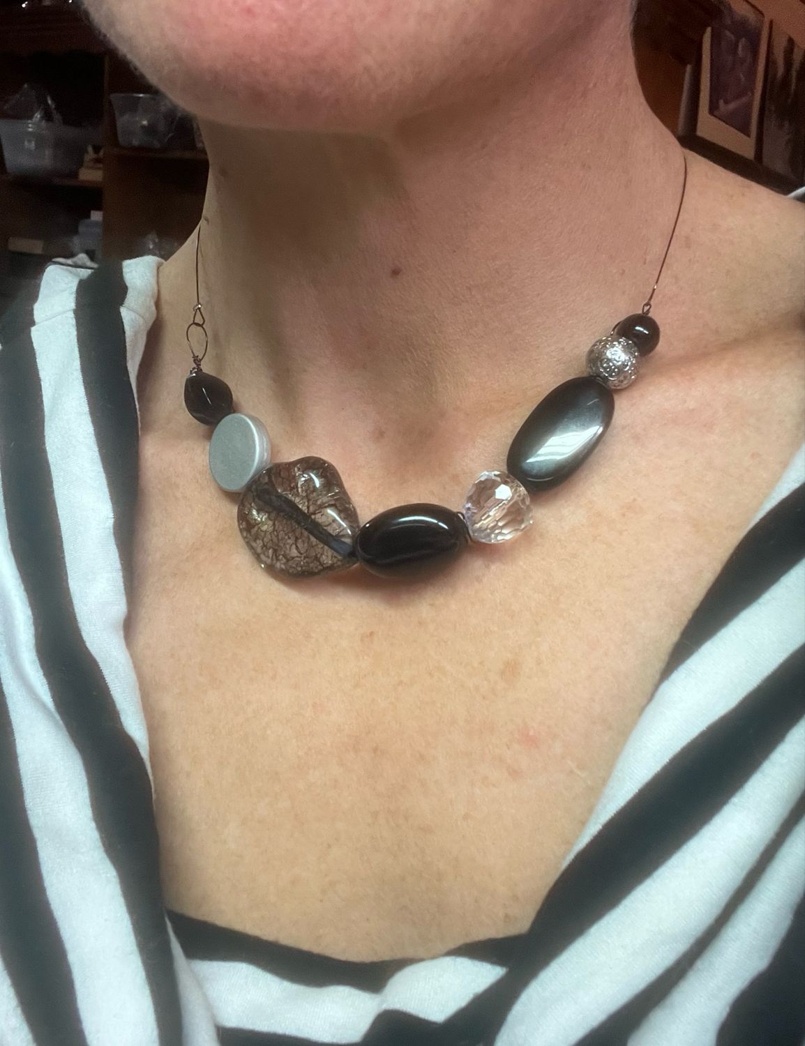 COLLIER HAÏKU NOIR COLLIER HAÏKU NOIR