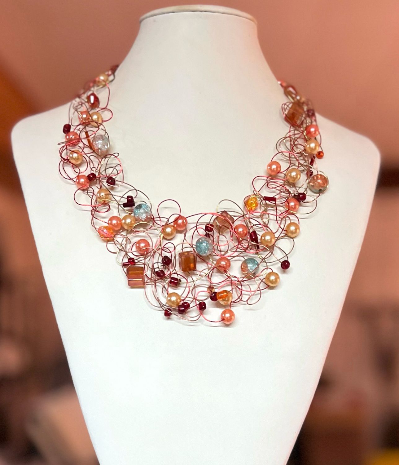 COLLIER ROYAL ORANGE PRESSÉE