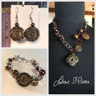 ENSEMBLE 3 BIJOUX TORSADE CHOCOLATÉE