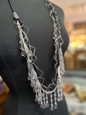 COLLIER CHAÎNE RUBAN D’ARGENT
