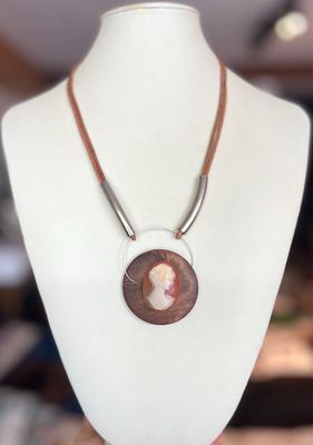 ENSEMBLE 2 BIJOUX CAMÉE FANTAISIE
