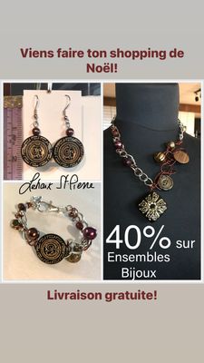 ENSEMBLE 3 BIJOUX TORSADE CHOCOLATÉE