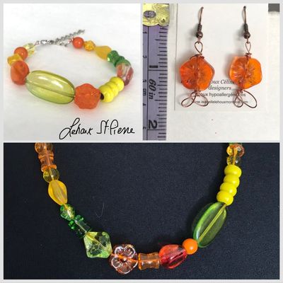 ENSEMBLE 3 BIJOUX AGRUMES ENSEMBLE 3 BIJOUX AGRUMES