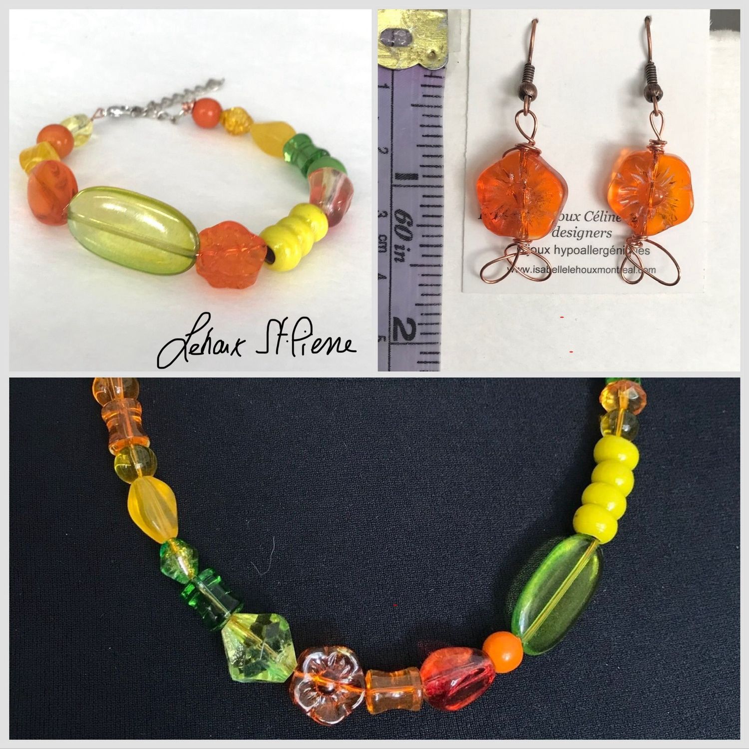 ENSEMBLE 3 BIJOUX AGRUMES ENSEMBLE 3 BIJOUX AGRUMES