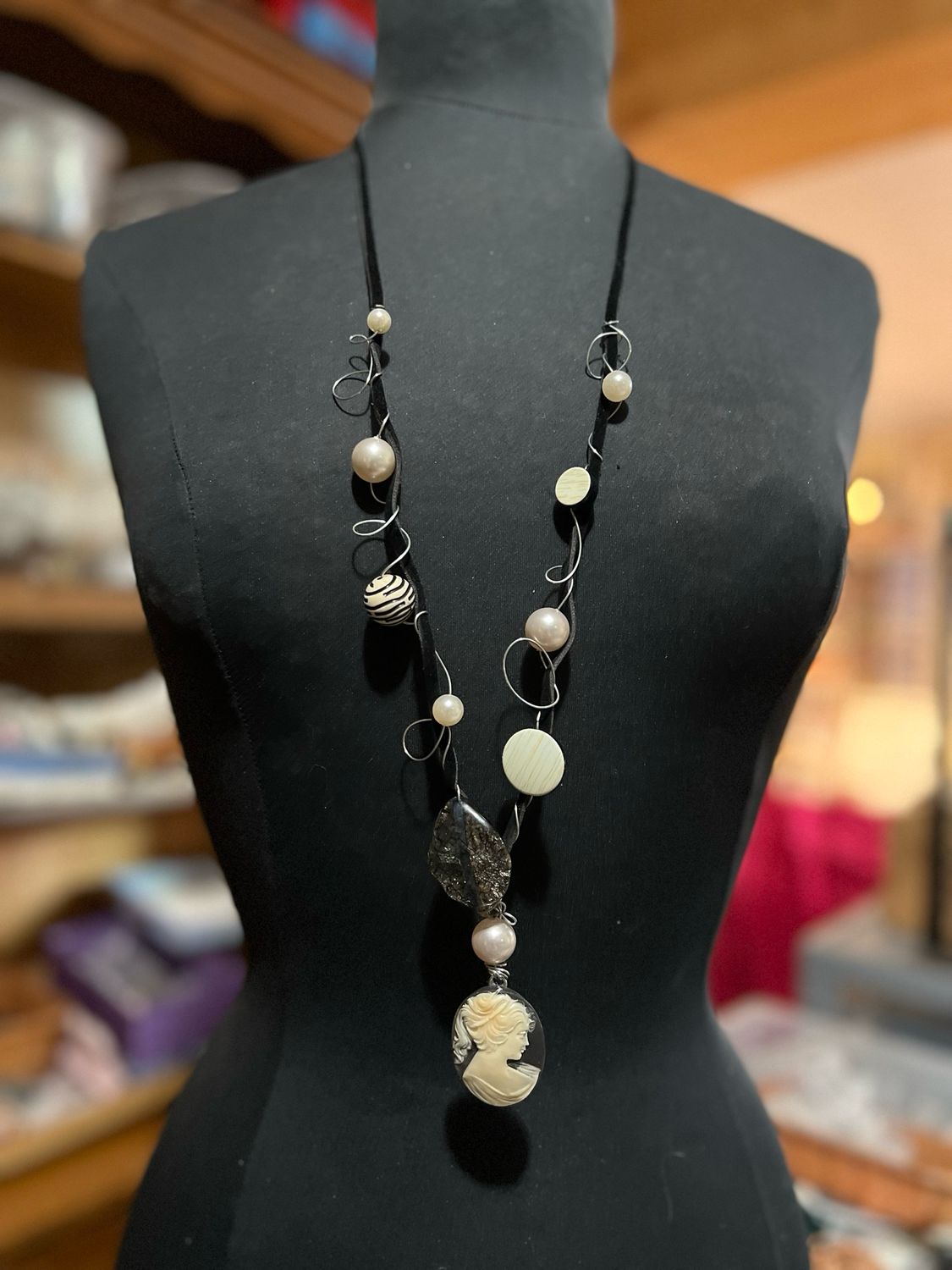 ENSEMBLE 2 BIJOUX DUO CAMÉE