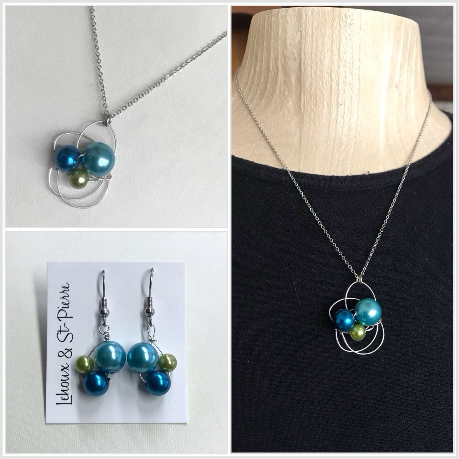 ENSEMBLE 2 BIJOUX FLEUR D’OCÉAN ENSEMBLE 2 BIJOUX FLEUR D’OCÉAN