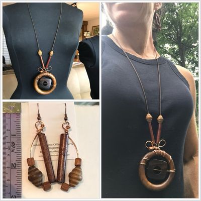 ENSEMBLE 2 BIJOUX BOIS ZEN ENSEMBLE 2 BIJOUX BOIS ZEN