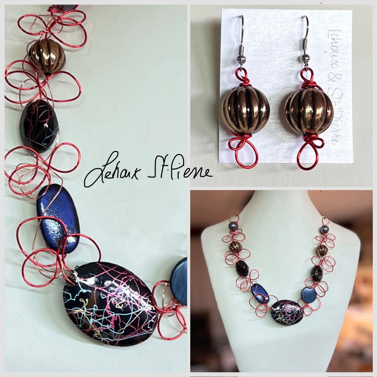 ENSEMBLE 2 BIJOUX J’AIME LA CRÉATIVITÉ 