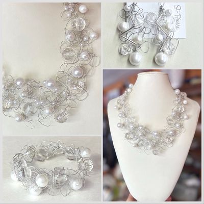 ENSEMBLE 3 BIJOUX ROYAL BLANC ENSEMBLE 3 BIJOUX ROYAL BLANC