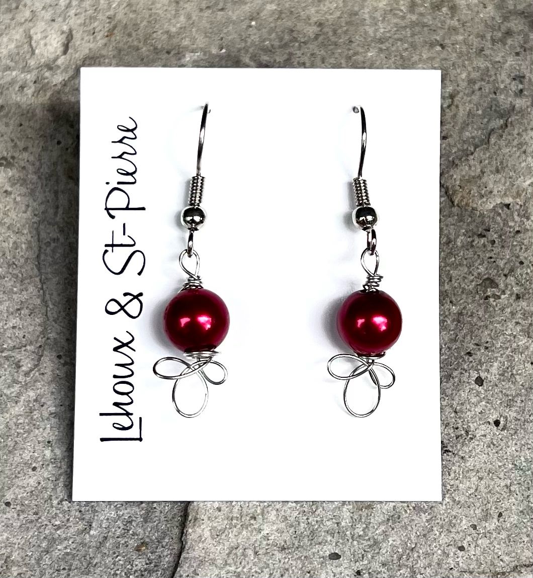 BOUCLES D’OREILLES L’INDISPENSABLE ROUGE BOUCLES D’OREILLES L’INDISPENSABLE ROUGE