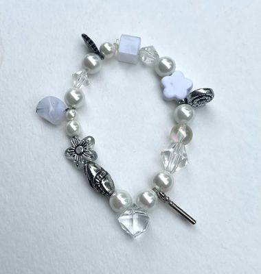 BRACELET CHARMS BLANC 