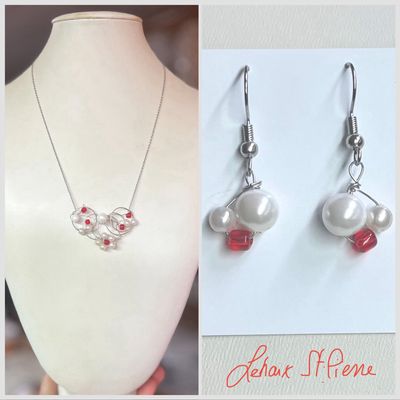 ENSEMBLE 2 BIJOUX ANNEAUX ET ROSETTES ENSEMBLE 2 BIJOUX ANNEAUX ET ROSETTES