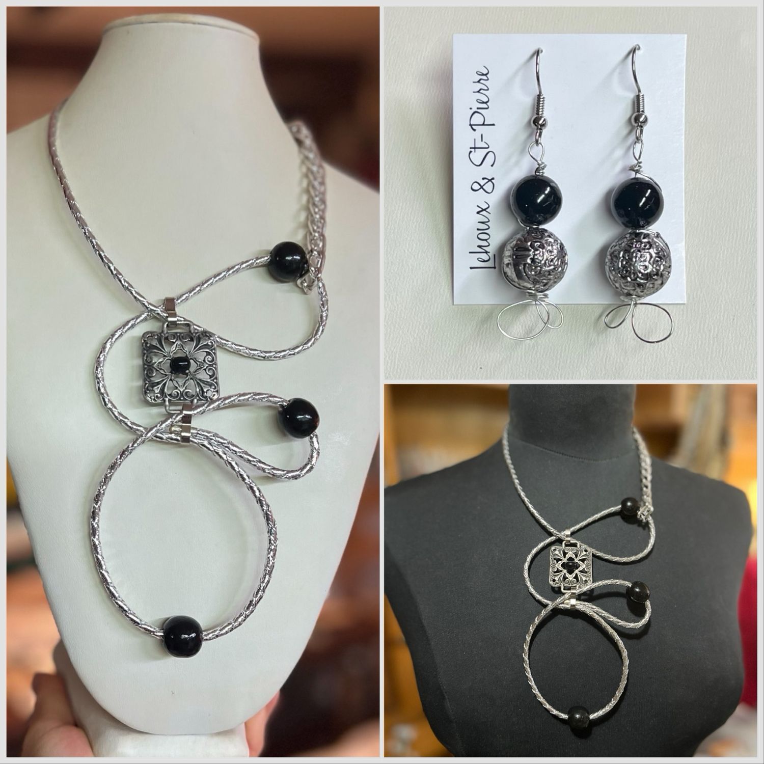 ENSEMBLE 2 BIJOUX DRAGONIA ARGENT