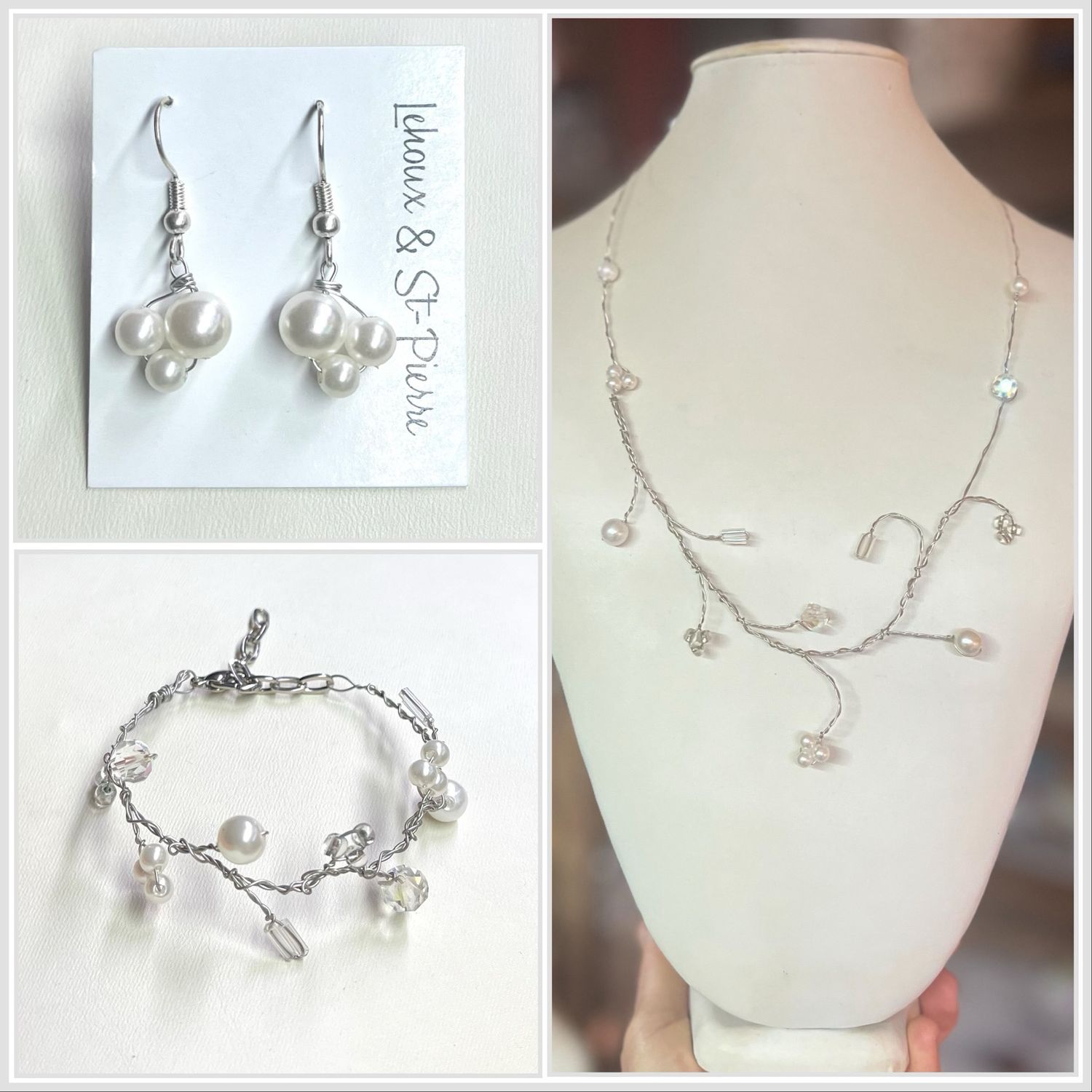 ENSEMBLE 3 BIJOUX ROMANTIQUES ENSEMBLE 3 BIJOUX ROMANTIQUES